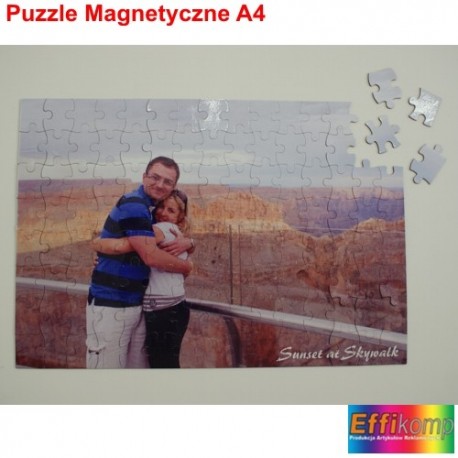 Super Foto puzzle MAGNETYCZNE ze zdjęciem A4 - 120 elementów